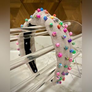 LELE SDOUGHI - Grey Millfiori Beaded Knotted Headband